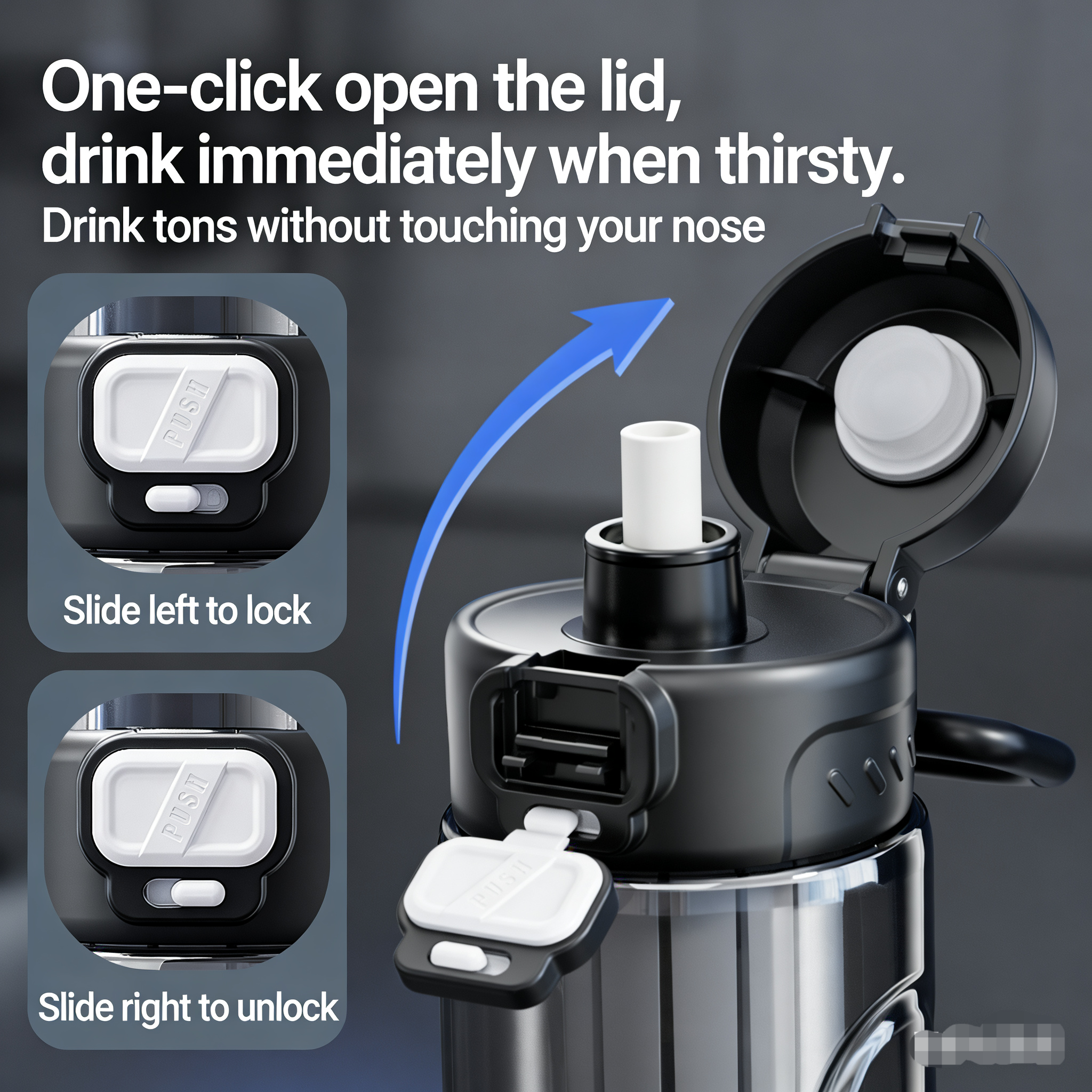 Premium Fitness Sports Water Bottle