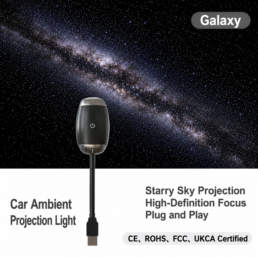 R&R Style Galaxy Roof Light Projector – USB Ambient Lighting