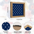 4th of July Patriotic Wooden Frame - Pledge of Allegiance Wall Decor