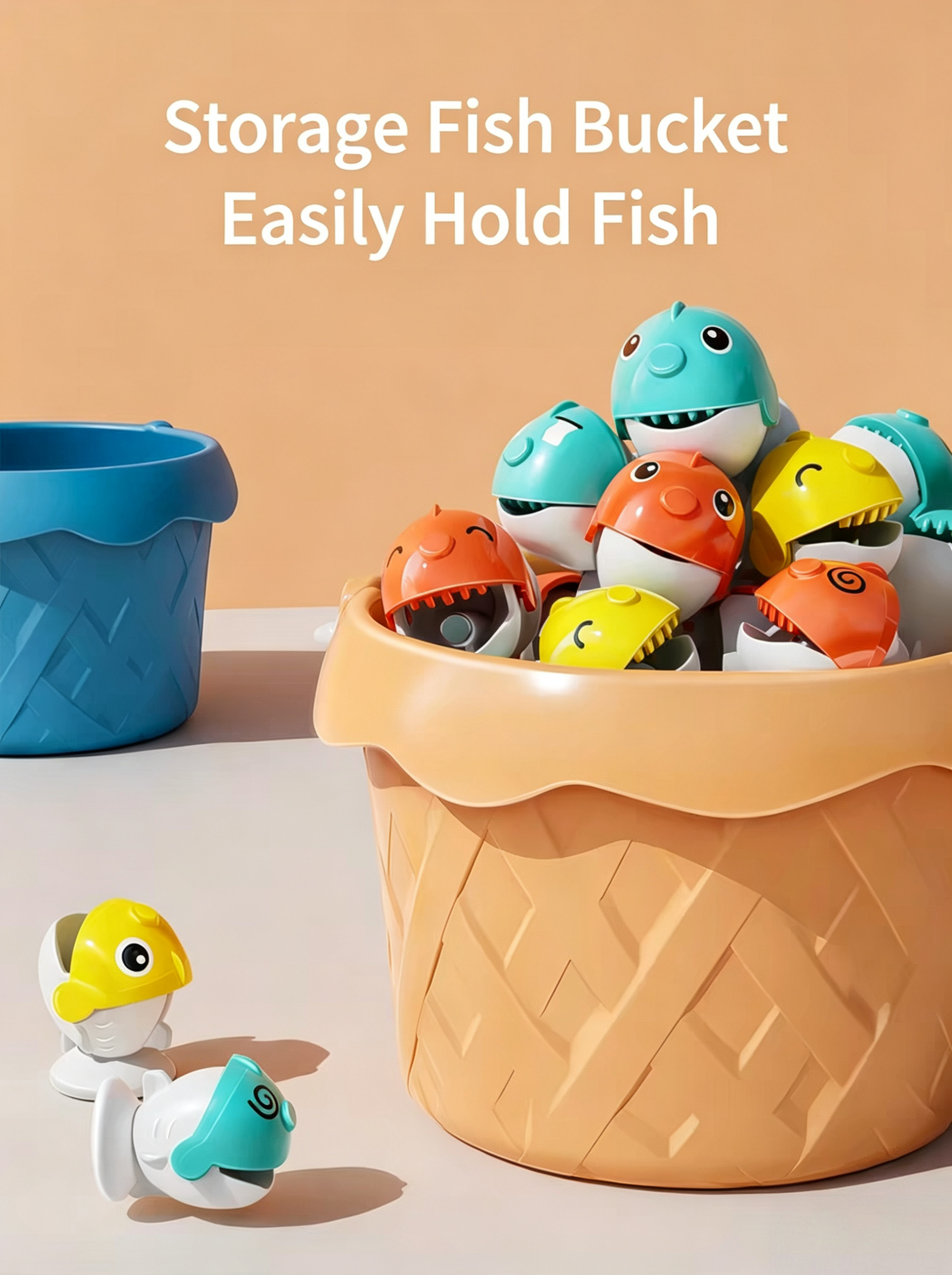 Premium 360° Rotating Magnetic Fishing Game Toy for Toddlers - Interactive Educational Playset with Music & 3 Speed Modes